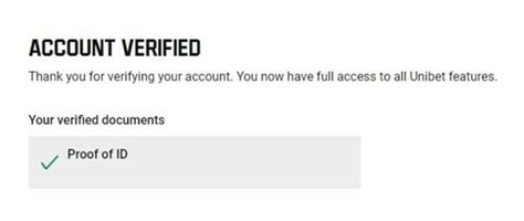 unibet verification